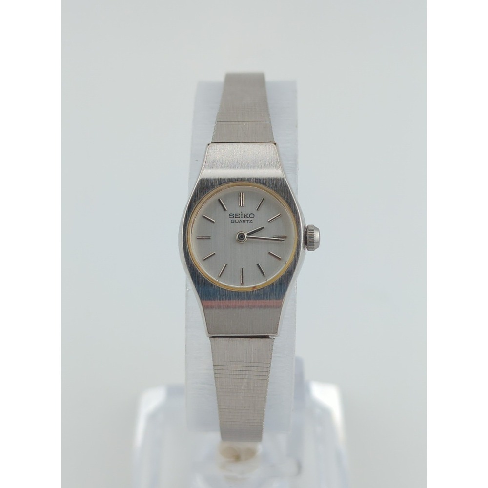 Vintage Ladies Seiko 5420-0029 Quartz Watch Silver Tone Bracelet - New Battery